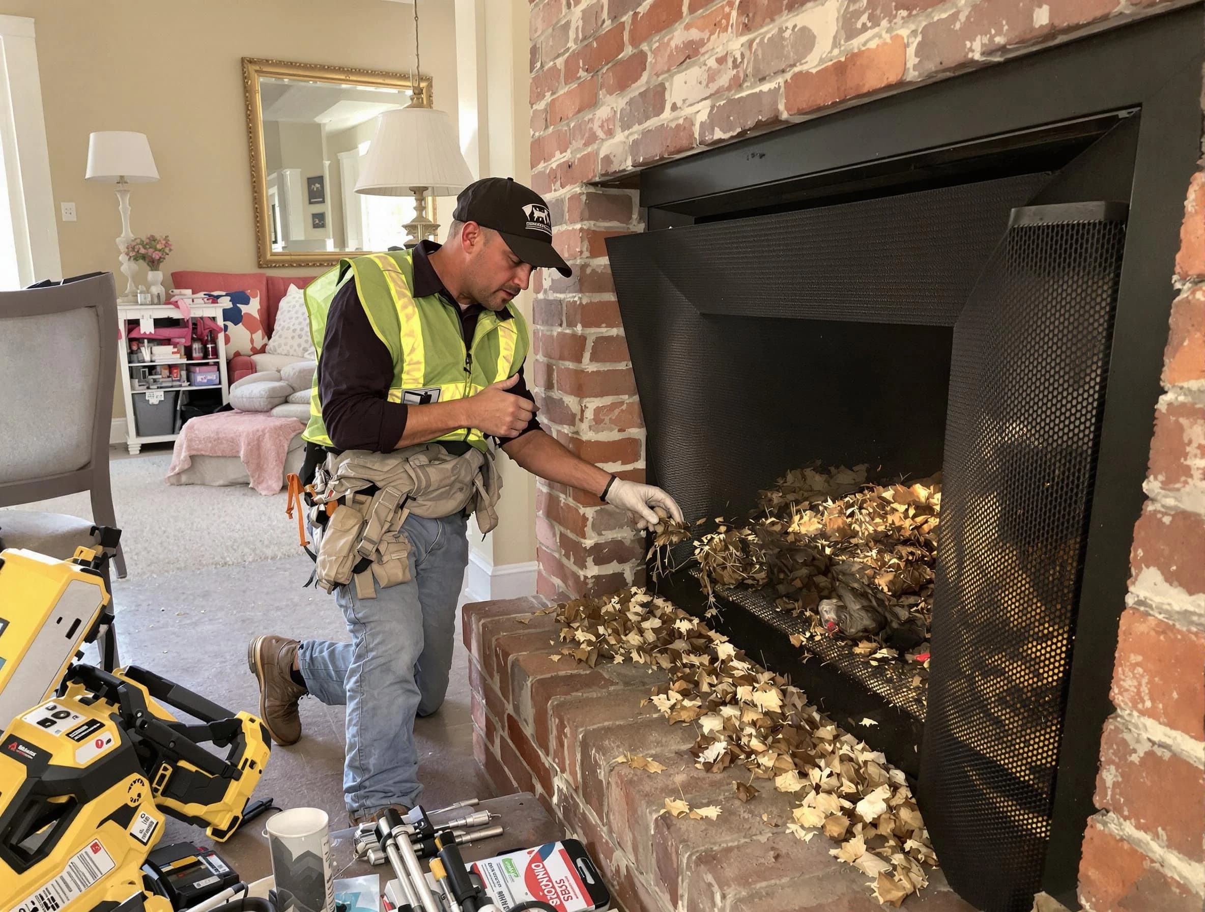 Safe screening installation by North Brunswick Chimney Sweep in North Brunswick, NJ