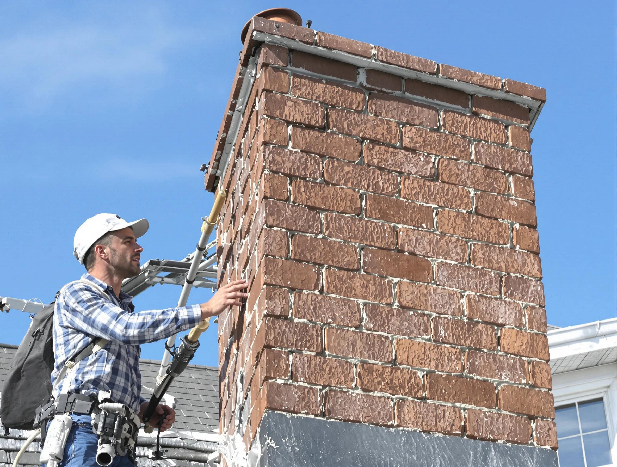 Brickwork for a chimney rebuild by North Brunswick Chimney Sweep in North Brunswick, NJ