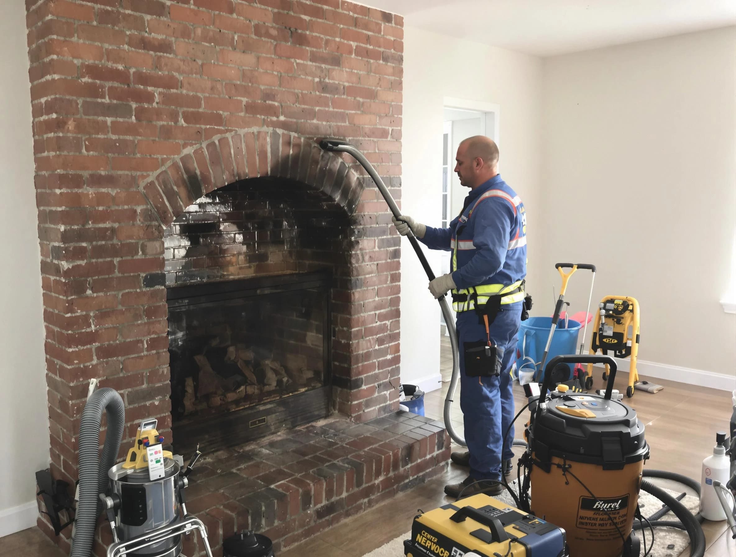 North Brunswick Chimney Sweep expert performing detailed chimney sweep in North Brunswick, NJ