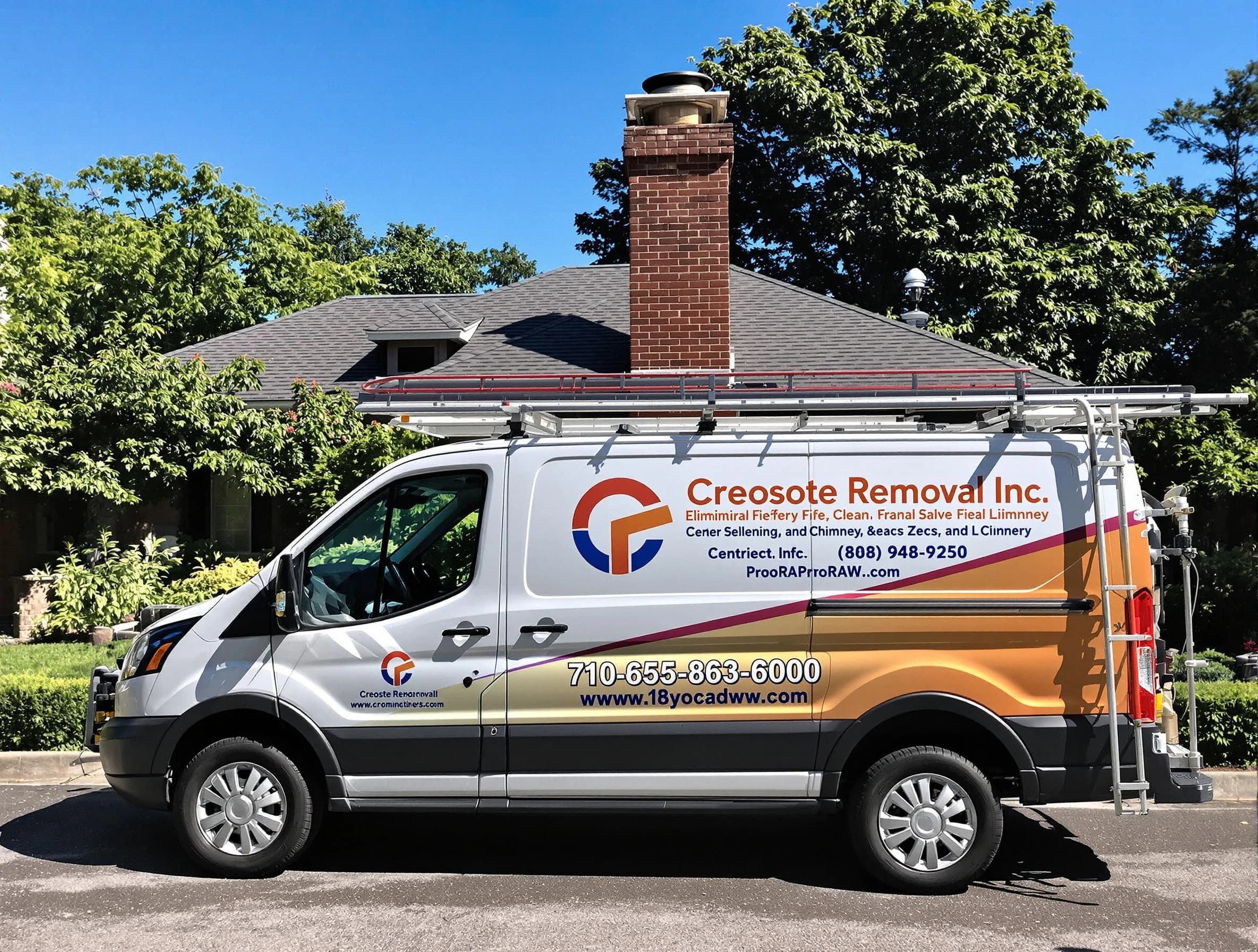 North Brunswick Chimney Sweep technician removing creosote safely in North Brunswick, NJ