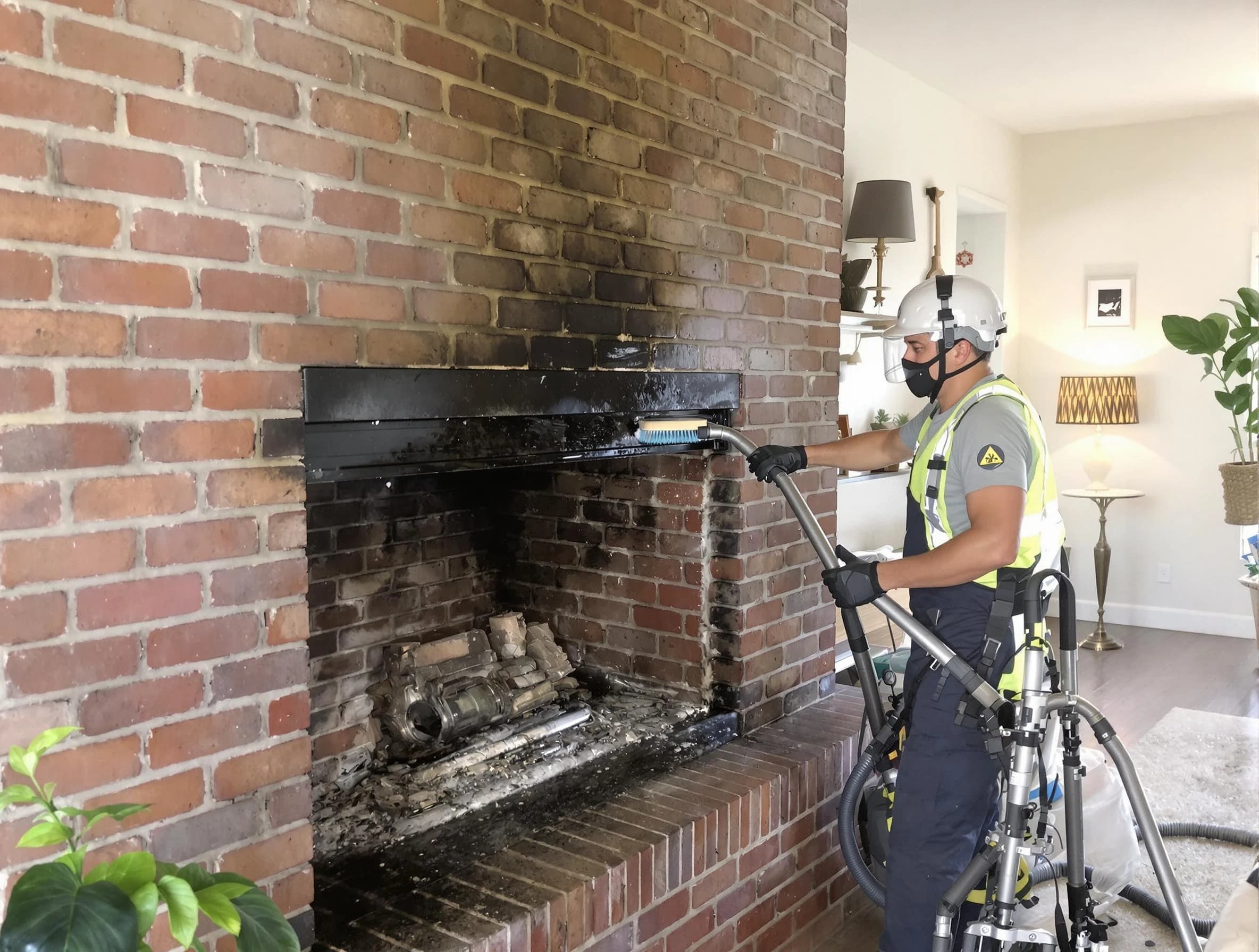 North Brunswick Chimney Sweep providing fireplace cleaning services in North Brunswick, NJ